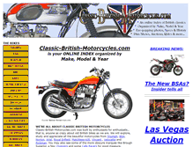Tablet Screenshot of classic-british-motorcycles.com